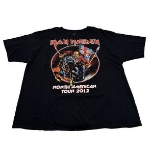 IRON MAIDEN Maiden England 2012 North American Tour T-shirt 2X Anvil Cotton